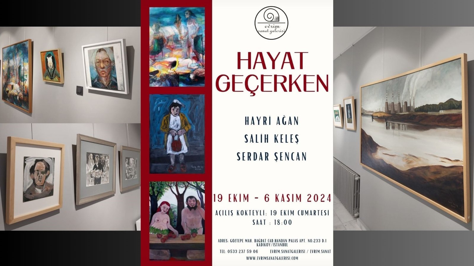 Hayat Geçerken Sergisi Salih Keleş, Hayri Ağan Ve Serdar Şencan'dan Yeni Eserler (1)