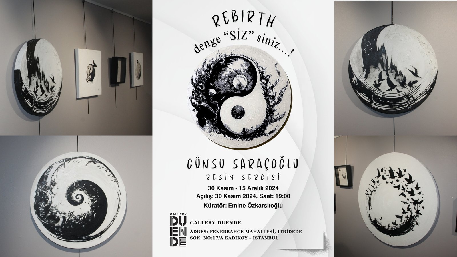 Günsu Saraçoğlu’nun “rebirth, Denge “sİz” Siniz!” Sergisi Açıldı! (1)