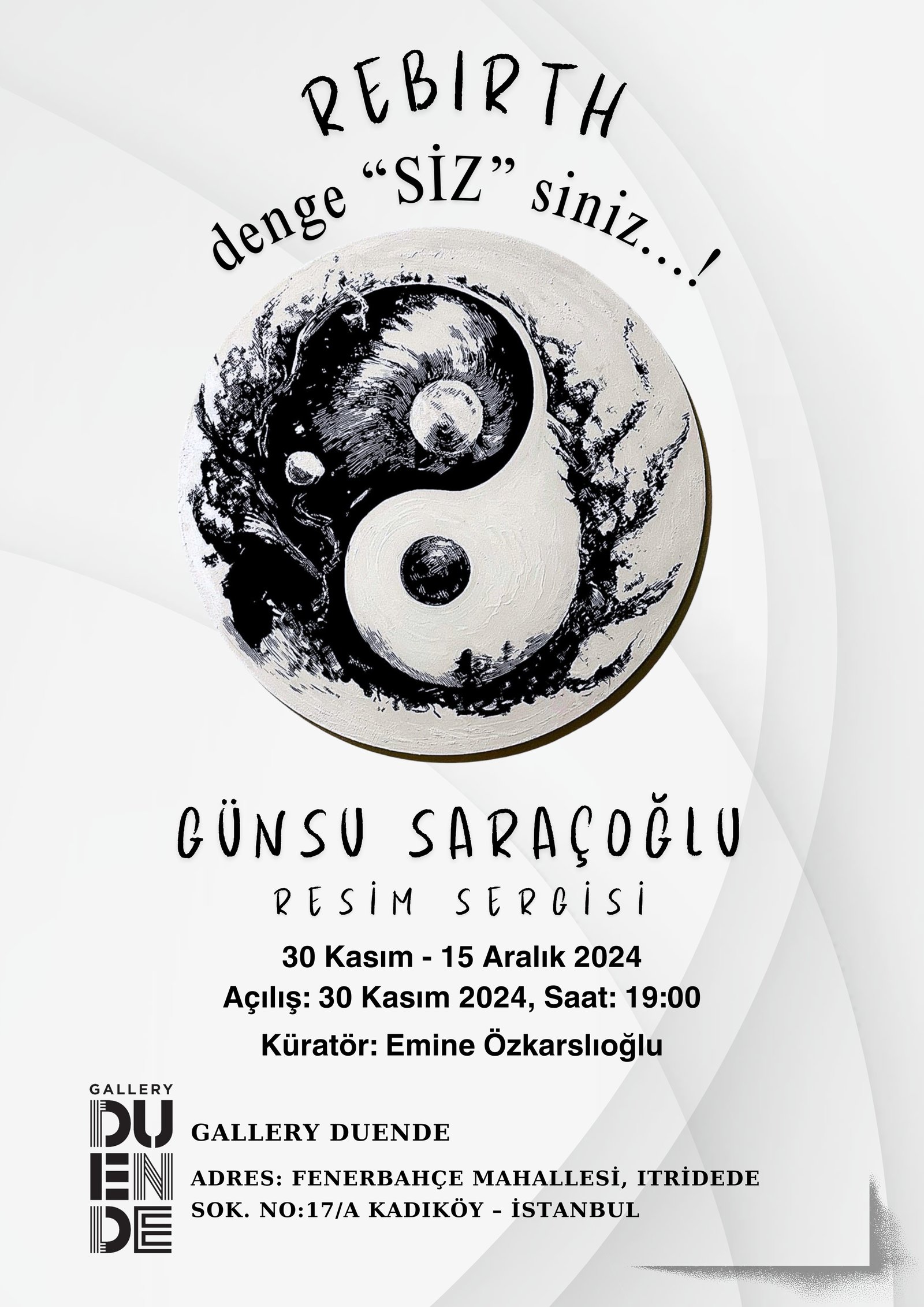 Günsu Saraçoğlu’nun “rebirth, Denge “sİz” Siniz!” Sergisi Açıldı! (2)